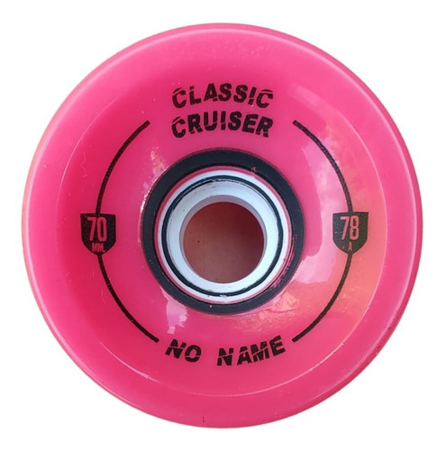 Imagen 2 de 5 de Ruedas De Longboard No Name 70mm Uretano Premium Importadas