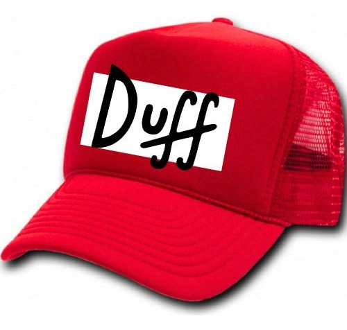 Gorra Impresa Duff Los Simpson Malla Duff Homero Simpsons Duff Unitalla Duff