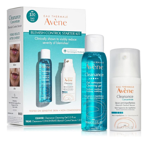 Set De Cuidado De La Piel Eau Thermale Avène Cleanance Blemi