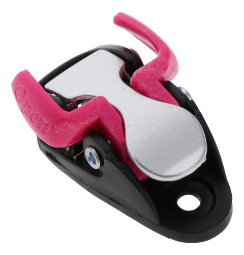 1pc Patinaje En Línea Correa Hebilla Patines Rosa 2 5x3.5cm
