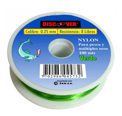 Nylon Ver 8 Librs 100 Mts 0.25 Mm Discover B 0.25