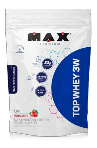 Top Whey 3w Refil 1,8kg Max Titanium