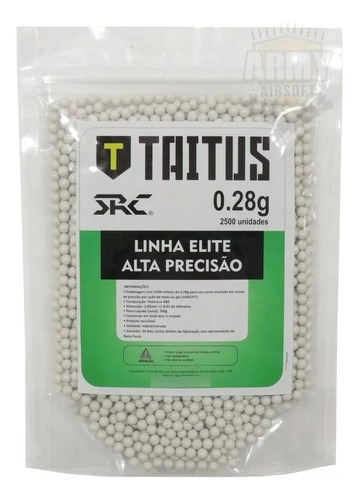 Airsoft Bbs Src Taitus 0.28g Alta Precisão! Estoque Novo!