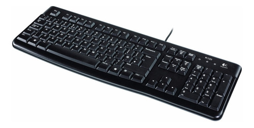 Logitech Teclado Alambrico Resistente Agua Ajustable K120