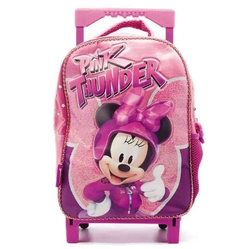 Mochila Minnie Con Carro 12  Pink Thunder - Giro Didáctico