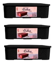 Comprar Caixas Organizadoras Rattan 10 Litros Kit Com 3 Caixas 