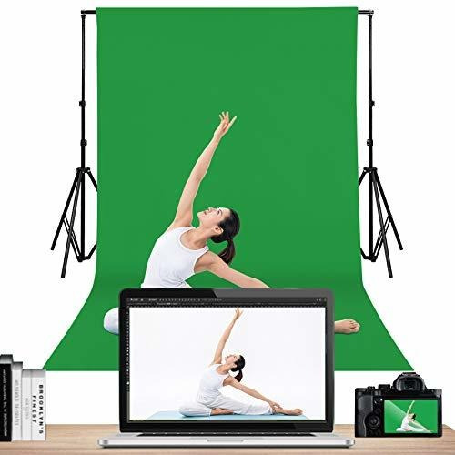 Imagen 2 de 6 de Fondos De Pantalla Verde, Tela De Fondo De Fotografía De Col