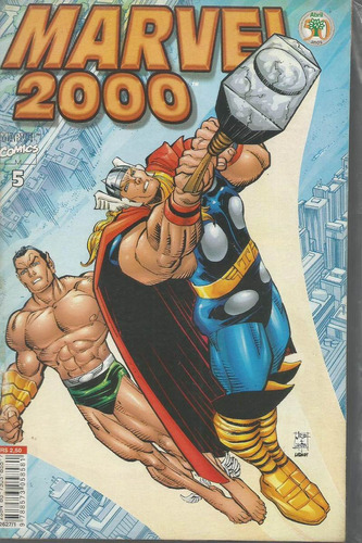 Marvel 2000 N° 05 - Em Português - Editora Abril - Formato 13 X 19 - Capa Mole - 2000 - Bonellihq 5 Cx154 H23