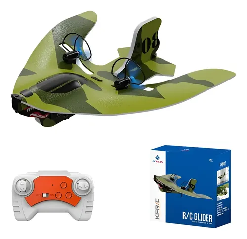 Avión Teledirigido 2.4GHz Con Luces LED | 2 Baterías Y Vuelo Estacionario Para Principiantes Y Adultos