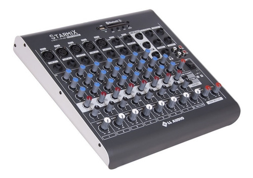 Mesa De Som 8 Canais Usb Bluetooth Fm Xms802 Canais Balanceados Saída De Fone Ouvido Nca Full