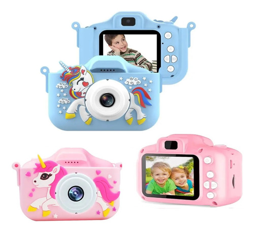 Câmera Fotográfica Vídeo Digital Infantil Recarregável +capa