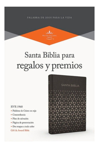 Biblia Regalos Y Premios Simil Piel Negro Con Plata Rv 1960
