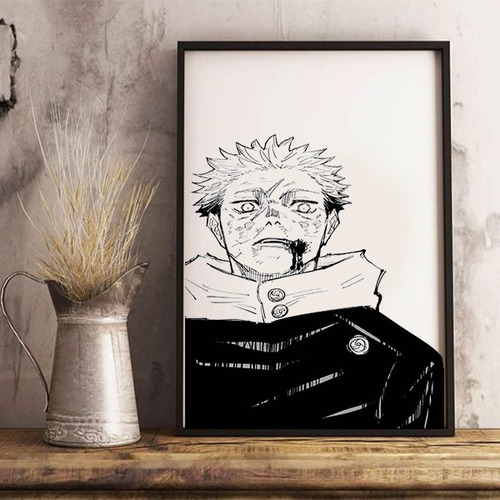 Cuadros De Madera Grabado De Jujutsu Kaisen