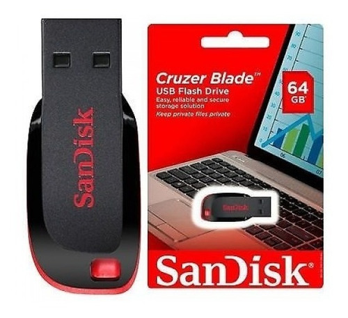 Imagen 1 de 2 de Pendrive 64gb Sandisk Usb 2.0 Flash Drive Cz50 Nuevo Blister