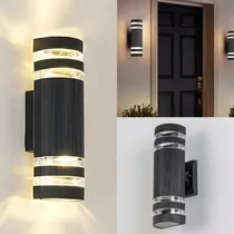 Comprar JUDENG Lámpara Minimalista Moderna Impermeable Interior\u002Fexterior Lampara De Pared Exterior Y Interior Moderna Decorativas Para Jardin Sala 3 Modos De Luz Blanca,cálida,neutra Para Jardin Baño Sala