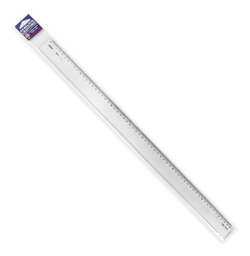 Régua De Acrílico Com Escala Trident 60 Cm Ref. 7160-ac-60 Cor Branco