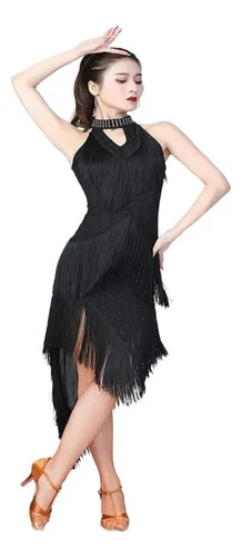 Vestidos con flecos para bailar sale