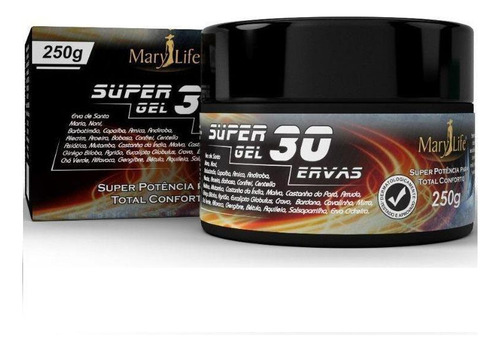 Kit 15 Super Gel 30 Ervas 250g Super Potencia Para Conforto