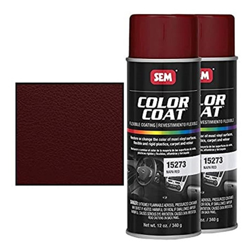 Pintura Para Vinyl, Piel Y Plasticos Sem Napa Red Vino 15273