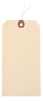 Grainger Approved 1gyr2 Blank Shipping Tag,paper,manila, Aao