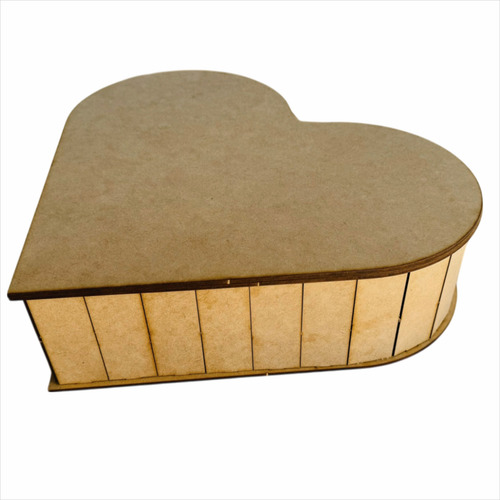 Caja Forma De Corazón Mdf - San Valentin - Para Regalo