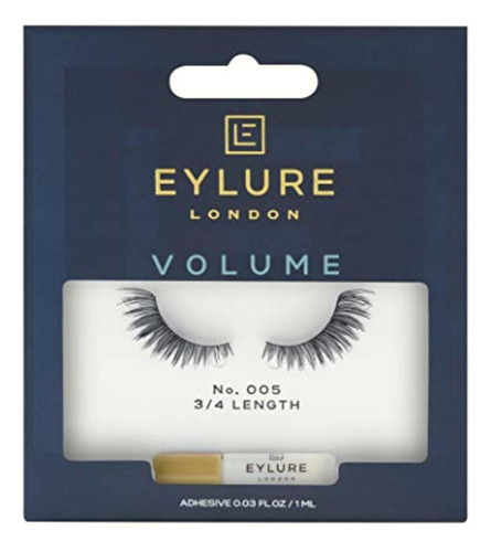 Eylure Accents False Lashes, Style No. 005, Reusable,