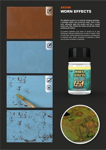 Ak Interactive Ak088 Worn Effects 1/48 1/72 1/35