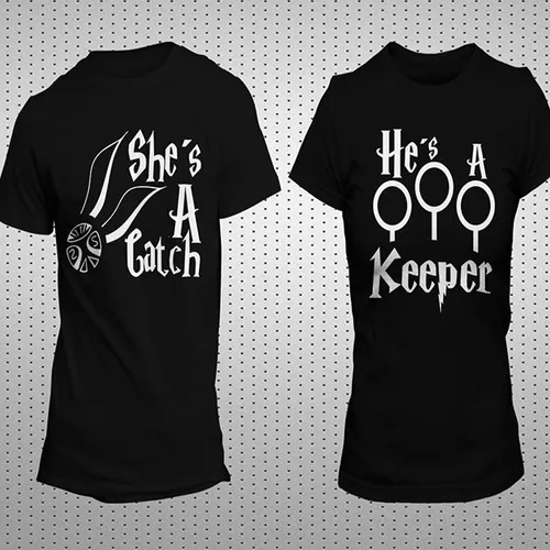 Playeras Para Parejas Harry Potter Duo