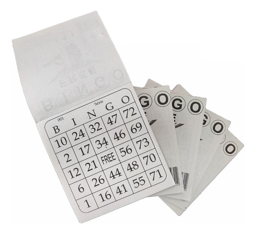 Kit Bloco Jogo Bingo 500 Cartelas 500fls Free Papel 11x10cm