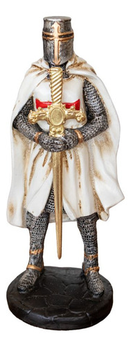 Cavaleiro Templário Medieval - Cores 3 Cor Cavaleiro Branco