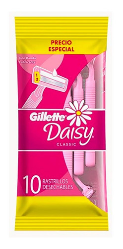 Rastrillos Desechables Gillette Daisy Classic 10 Rastrillos