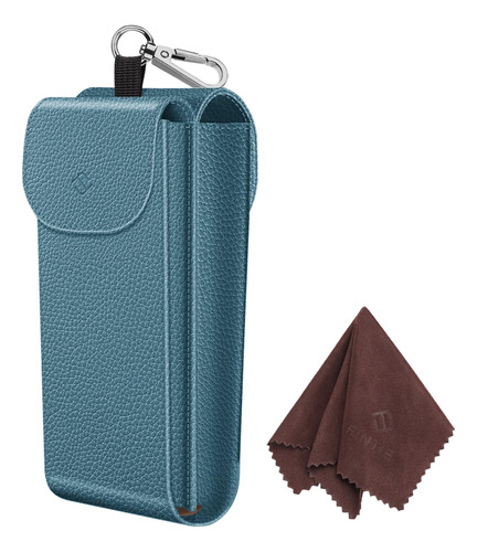 Estojo De Óculos Duplo Fintie Ocean Blue Vegan Leather