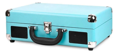 Tocadiscos Con Altavoces Victrola 3 Velocidades Bluetooth Color Turquesa