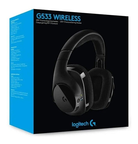 Audífonos Inalámbricos Logitech G533 Negro 1 Semana De Uso