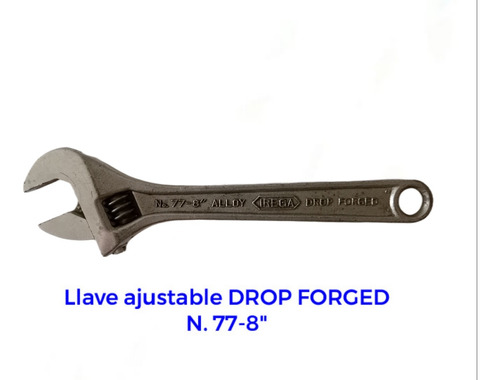 Llave Ajustable Drop Forged N.77-8. 