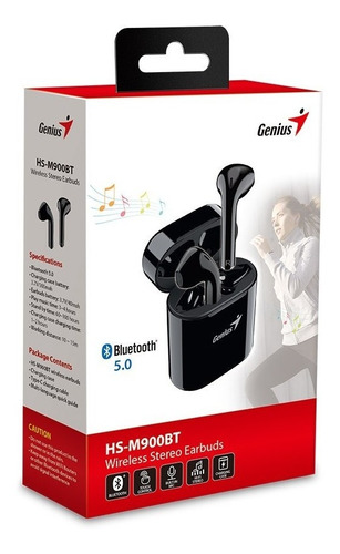 Auriculares Inalambricos Genius Hsm900bt Tactil Bluetooth