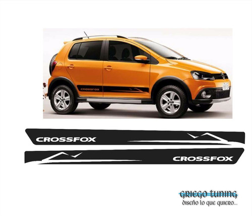 Adhesivos Laterales X Volkswagen Crossfox 2011 