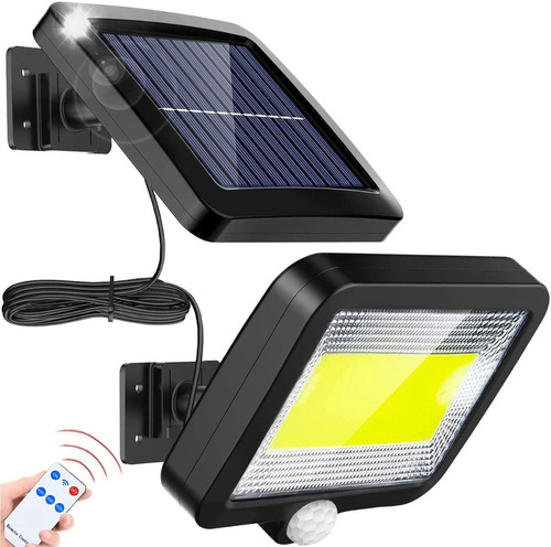 Lámpara Solar Exterior Luz Solar Impermeable Jardín 100 Led