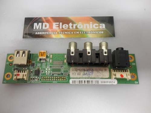 Placa Av/usb Lateral - Lc4246fdakk (Usado)