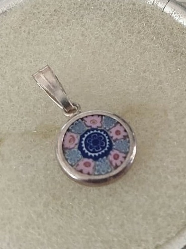 Dije Plata 900 Esmaltada Mandala De La Suerte