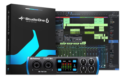 Interfaz De Audio Usb Presonus Studio 26c Con Studio One Art