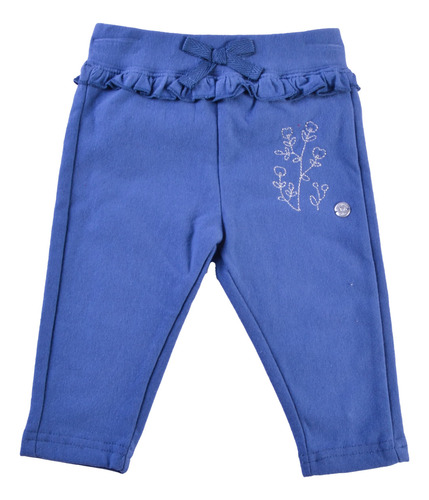 Legging Larga Lisa  Bebe Niña Azul