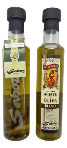 Regalo X2 - Aceite De Oliva Sabores 250cc Saborizado Y Blend