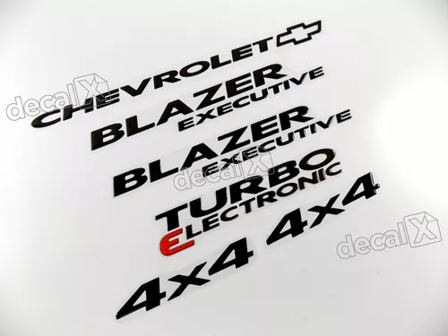 Kit Faixa Blazer Dlx Executive 1996/2000 4.3 V6 Adesivo Dourado