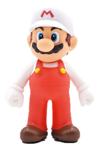 Figura Mario Red White Hat  13 Cms Pvc