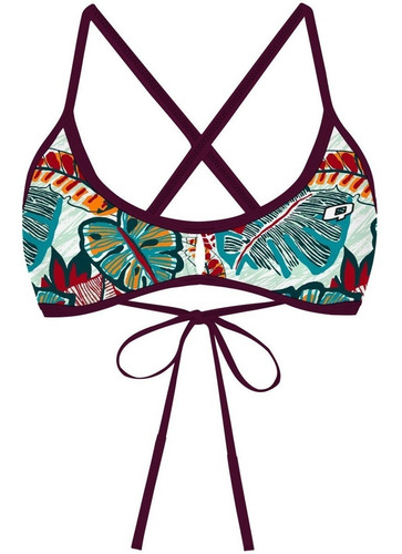 Imagen 2 de 8 de Flower Forest - Demi Tieback Bikini Traje De Baño Para Dama