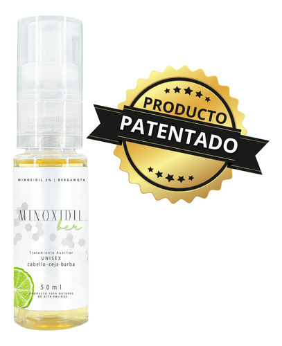 Espuma Minoxidil 5% Y Bergamota Unisex 50ml Minoxidilber