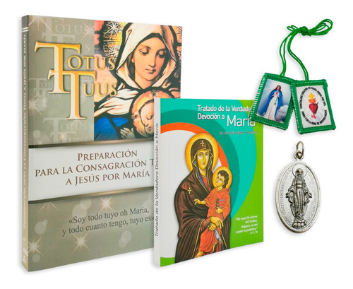 Kit Consagración Al Inmaculado Corazón De María. 4 Artículos