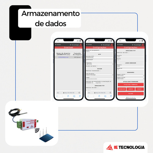 Medidor De Temperatura Wi-fi Sm-wt 2 Sensor Ds18b20