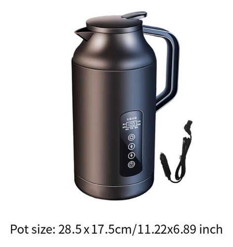 Hervidor De Acero Inoxidable De 1,5 L, 12v, 24v, Sin Base